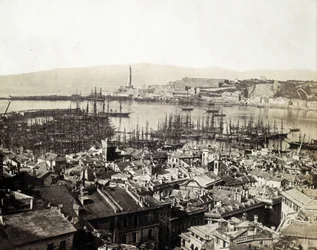 El puerto de Génova a finales del siglo XIX