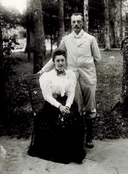 Vladimir Dmitrievich Nabokov y Elena Ivanovna Rukavishnikova
