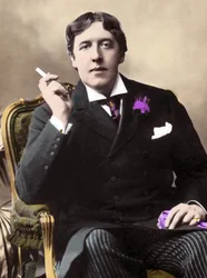 Retrato de Oscar Wilde. Fotografía del siglo XIX