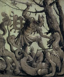 San Jorge luchando contra el dragón