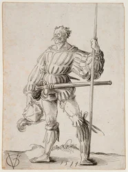 Soldado con lanza, 1514