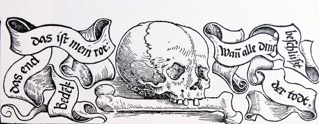 Amor venal, xilografía que representa la muerte, ca.1511