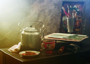 La hora del té del artista
