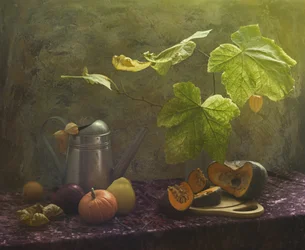 Naturaleza muerta de la cosecha de otoño