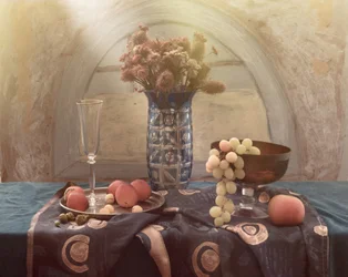 Elegante naturaleza muerta vintage