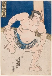 Retrato del luchador de sumo Koyanagi Tsunekichi