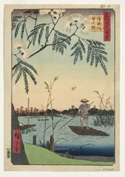 Río Ayase y Kanegafuchi, 1857