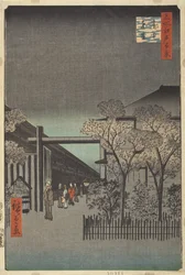 Amanecer en el interior de Yoshiwara