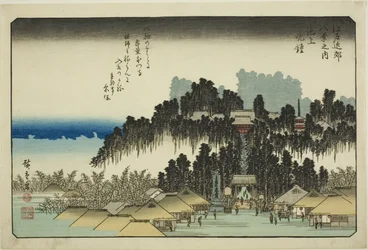 Campana vespertina en Ikegami (Ikegami no bansho), de la serie "Ocho vistas en los alrededores de Edo (Edo kinko hakkei no uchi)"