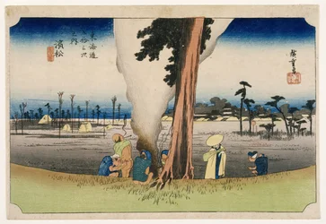 Hamamatsu, de Cincuenta y tres estaciones en la carretera Tokaido, c.1834
