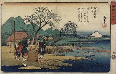 Río Joya de Cho_fu en la provincia de Musashi, 1835-1837