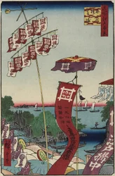 Puente Kanasugi, Shibaura, julio de 1857