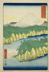 Lago en Hakone (Hakone no kosui), de la serie "Treinta y seis vistas del Monte Fuji (Fuji sanjurokkei)"