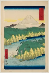 Lago en Hakone, de la serie «Treinta y seis vistas del monte Fuji»