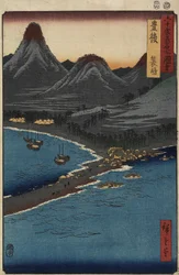 Playa de Minosaki, Provincia de Bungo, abril de 1856