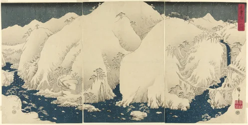 Montaña y Río en el Camino Kiso (Kisoji no yamakawa)