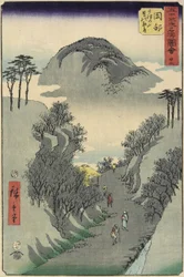 No.22 Monte Utsu, Okabe, julio de 1855
