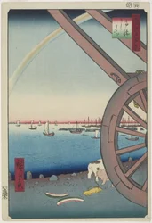 Feria de bueyes en Takanawa, abril de 1857