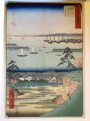 Shinagawa, de la serie «Imágenes de lugares famosos de las cincuenta y tres estaciones»