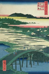 Puente Sugatami, Puente Omokage y Jariba en Takata, de la serie 