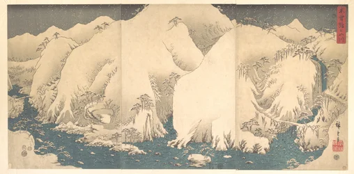 Las montañas Kiso bajo la nieve