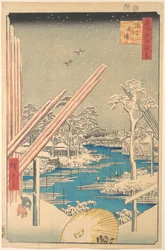 El almacén de madera de Fukagawa