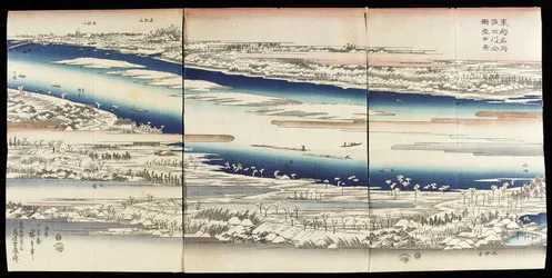 El río Sumida en la nieve