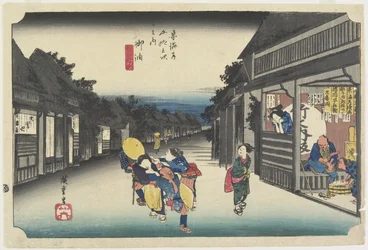 Mujeres solicitando viajeros, Goyu, c. 1833
