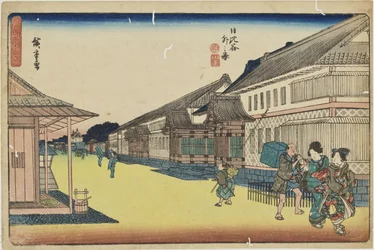 «Fuera de Hibiya» de la serie «Vistas destacadas de Edo»