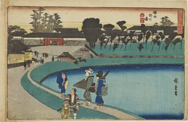 «Fuera de la puerta Sakurada», de la serie «Vistas destacadas de Edo»
