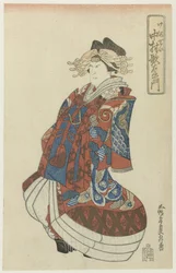 Nakamura Utaemon como cortesana