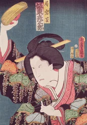 El actor Bando Hikosaburo, pub. c.1850