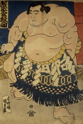 El luchador de sumo Abumatsu Rokunosuke, c.1835