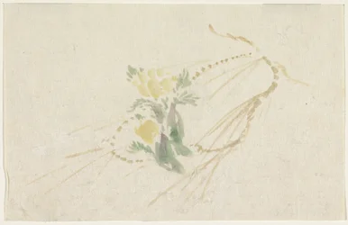Rama con flores amarillas
