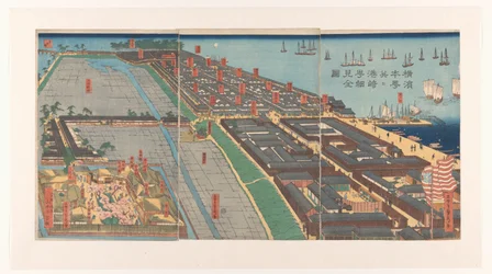 Descripción general del distrito de Honcho y el barrio de Miyozaki en Yokohama