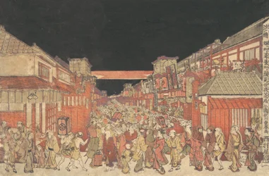 Sakaicho Fukiyacho Kaomise Yoshibai no Zu