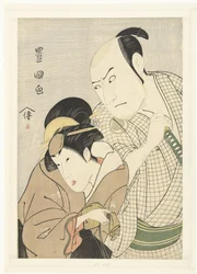 Retrato de Sawamura Sojuro III en Segawa Kikunojo III