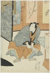 El actor Nakamura Shikan como Magohachi de Takenozuka