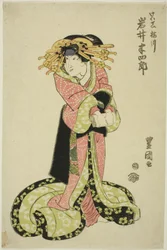 El actor Iwai Hanshiro como cortesano
