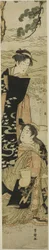 Las hermanas Matsukaze y Murasame en las orillas de Suma