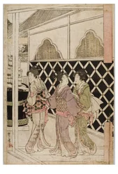 Peregrinación de Año Nuevo a Myohoji en Horinouchi, Edo, c.1804-1810 (xilografía sobre papel)
