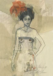 Retrato abstracto de una mujer