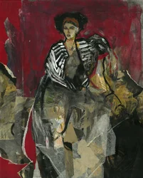 Retrato de moda elegante