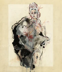 Retrato de moda elegante