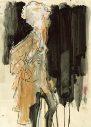 Elegante boceto de moda