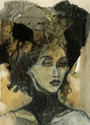 Elegante retrato dorado