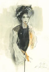 Retrato de una mujer elegante