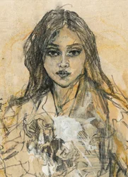 Retrato de una mujer expresiva