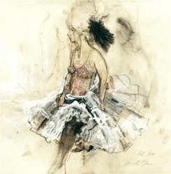 Boceto de «Danza de las plumas»