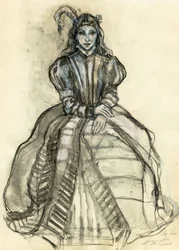 Mujer de fantasía gótica